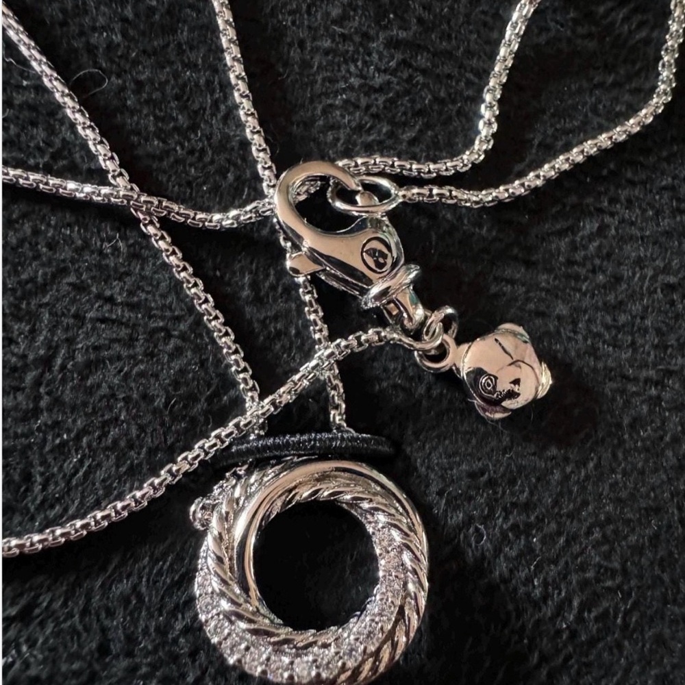 Silver Necklace with Infinity Circle - Picture 4 of 4